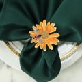 Miniatyrbild 2 av 5: Bi Blomster Servettringar, Servettringar 4-delad Set, Servettduk, Servett Le För Ons