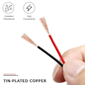 Miniatyrbillede 2 af 5: 2-polet Ledningskabel 100m 22awg 12v/24v Forlængerledning Rød Og Sort 2-trådet Strandet Fortinnet Kobber Led Lys B