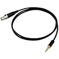 Miniatyrbilde 1 av 5: 3,5 mm til 3-pin Mini XLR hunn for Bm800 PC hodetelefon mikser mikrofon stereo kamera forsterker 0.