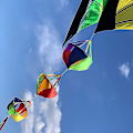 Miniatyrbild 5 av 5: Vindsocka, Flerfärgad Vind Dekoration, Regnbåge Vind Mätning Riktning Väska Twister Flagga