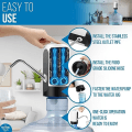 Miniatyrbild 3 av 4: 5 Gallons Vattenbehållare - USB Laddning Universal Passform Vattenflaska Pump för Dricksvatten Bärbar Automatisk Elektrisk Pump för Hem Kökskontor
