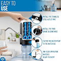 Miniatyrbilde 3 av 4: 5 Gallons Vannkjøler - USB-Lading Universal Vannflaskepumpe for Drikkbart Vann Bærbar Automatisk Elektrisk Pumpe for Hjem Kjøkken Kontor