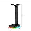 Miniatyrbild 5 av 5: RGB Headset Stativ Färgväxlande Headset Gaming Headset Stativ
