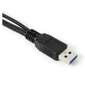 Miniatyrbilde 3 av 4: XJ-En Micro USB B 3.0 Y-type harddisk-kabel, svart.