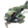Miniatyrbillede 1 af 5: Simuleret Flyvrag i Harpiks til Akvarium Dekoration til Fisk, Reptiler, Padder og Små Dyr A