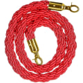 Miniatyrbilde 5 av 5: Guide Rope Barrier Rope Divider Queue Divider Rope For Guidance System With Gold Hook 1.5m Red