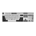 Miniatyrbillede 1 af 5: 108 PBT Keycaps DIY Retro Keycaps Spilkonsol Ducky Mekanisk Gaming Tastatur Sort Hvid