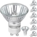 Miniatyrbillede 1 af 5: GU10 Halogenpære, 50W 230V Dæmpbar GU10 Pære, 500lm Varmt Hvidt 2700K, Til Skabbelys, Displaybelysning (8 stk.)