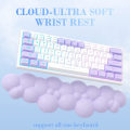 Miniatyrbillede 2 af 5: Attack Shark Cloud Tastatur- og Mus-Håndledsstøtte med Underkopssæt, ergonomisk håndledsstøtte-kombination til smertelindring, skridsikker bund, ultrablød