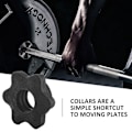 Miniatyrbillede 3 af 5: 2 Par Dumbbell Hex Nødder, Dumbbell Stang Nødder, Spinlock Klemmer Til Vægtstænger Træning Sport