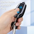 Pikkukuva 3 / 5: 1500 mAh Avaimenperän Puhelinlaturi, Mini Virta Hätä Pod Yhteensopiva IPhonen Tai Type-C Nopean Latauksen Power Bank Avaimenperä (Musta Type-C:lle)