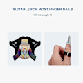 Miniatyrbillede 4 af 5: 300 stk. Negleforlængelses Stencil Manicure Guide Sticker Adhesive Negleform Forlængelse | Negleform