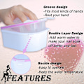 Miniatyrbild 2 av 5: 2-pack Nagelsänkningskopp Nagelsänkningskopp för Akryl Gel Polish Remover Nagelspa Verktyg för Manikyr
