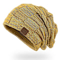 Miniatyrbillede 5 af 5: Hue Beanie til kvinder - Vinterstrikhue til kvinder med for - Flerfarvet