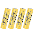 Miniatyrbillede 2 af 3: 4 stk. lommelygtebatteri Gif 9900mah 18650 genopladeligt batteri gul
