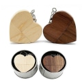 Miniatyrbillede 4 af 4: 32 GB Træ USB Flash Drive 32 GB Hjerteformet Træ USB Flash Drive Pen Drive Pendrive Til Bryllup
