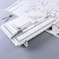 Miniatyrbillede 2 af 4: Tegnebræt A3 tegneborde med parallel bevægelsesvinkel målesystem