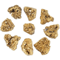 Miniatyrbillede 2 af 5: 8 stk. 15-25 mm Naturlige Pyrit Sten Rå Pyrit Krystal til Cabbing Tumbling Reiki Healing (Guld)