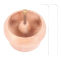 Miniatyrbillede 3 af 5: Diy Fremstilling Perle Spinner Holder Gem Workshop Træ Håndværk Projekt Strengning Med Stor Øje Nål G