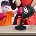 Miniatyrbilde 3 av 5: Stressreduserende verktøy, mini boksepose med stativ, fjærer, sugekopp | Skrivebordsboksesekk Heavy Duty Stress Relief Tool for Office,