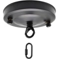 Miniatyrbilde 1 av 5: Takrosett - Takrosett med tilbehør, 1 ledningshull takbaldakin, takplatekrok for oppheng av taklamper