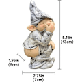 Miniatyrbillede 5 af 5: Dværg Statue, Fræk Sjov Udendørs Statue Resin Elf Have Statue Græs Dekoration, Dværg Have Skulptur og Statue Miniature Form til Havekunst Urinat