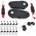 Miniatyrbillede 1 af 4: Flush Hood Latch & Pin Kit - Sort Universal Race Car Motorhjelm Latch Latch Kit-sfygv