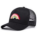 Miniatyrbillede 1 af 4: Regnbue baseball kasket casual hip hop hat solbeskyttelse mode