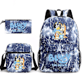 Pikkukuva 2 / 2: Bluey kolmiosainen koululaukku Lightning Blue 3