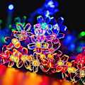 Miniatyrbillede 1 af 5: Led-lyskæde, fe-lys, udendørs, julelys, guirlande, batteridrevet