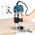 Miniatyrbild 2 av 3: Enhandsrouter 3000w elektrisk hyvel i aluminiumlegering, multifunktionell router lämplig för hantverksgravering, bågtrimning (grön)