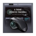 Miniatyrbillede 1 af 4: Genopladelig Trackball Mus Bluetooth+2.4g Dobbelt Tilstand Trådløs Mus Til Pc Computer Bærbar Tablet