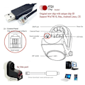 Miniatyrbild 4 av 5: Usb till Rj11 Rj12 6p4c adapter seriell styrningskabel Eqmod-kabel för - montering PC för handkontrollkabel