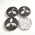 Miniatyrbilde 2 av 2: 4-pakning Fit Mitsubishi hjulnavkapsler, 60mm/2,35in W