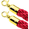 Miniatyrbilde 3 av 5: Guide Rope Barrier Rope Divider Queue Divider Rope For Guidance System With Gold Hook 1.5m Red