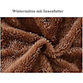 Miniatyrbillede 4 af 5: Hue Beanie til kvinder - Vinterstrikhue til kvinder med for - Flerfarvet