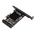 Miniatyrbillede 3 af 5: PCIe SATA Kort 8 Porte, 6gbps SATA 3.0 PCIe Kort, PCIe til SATA Controller Udvidelseskort, Understøtter 8 S
