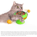 Miniatyrbild 4 av 5: Interaktiv katt Catnip leksak husdjur leksaker katt leksak katt bollar med snurrande bollar Windwill för inomhuskatter Dispenserande katt leksak roliga Gyro formade katt leksaker för K