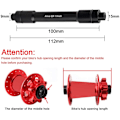 Miniatyrbillede 2 af 5: Thru Axle Adapter 15mm til 9mm Hurtigudløser Adapter Aluminiumlegering Spidsadapter Konverter Hul Aksel Akselgaffel Adapter Med R