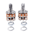 Pikkukuva 1 / 5: 2 kpl B20k 20k ohmin 8 mm akselin PCB-asennuslineaarinen kaksoispotentiometri