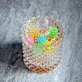 Miniatyrbild 2 av 5: Godisfat Crystalglas med Lock Godisask Sockerburk Keksburk Kakburk Godisbuffé Förvaringsbehållare - 8x8x14cm (Färgglad)