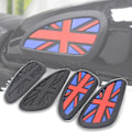 Miniatyrbillede 2 af 5: Retro Motor Cafe Racer Knæbeskytter Tank Pad Brændstof Tank Sticker (Farve: Sort)