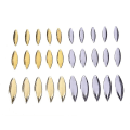 Miniatyrbillede 3 af 4: 20 stk. Bass Fiskeattraktor Spinner Roterer Vib Lokke Metal Willowmetal Spinner