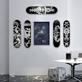 Miniatyrbillede 2 af 5: 6 stk. Skateboard Flydende Deck Display Vægmontering Rack Holder