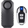 Miniatyrbillede 1 af 5: Trådløs Motorcykel/Cykel Alarm, Tyverisikringsalarm Med Fjernbetjening, Ip55 Vandafvisende, 113db Super Høj (sort)
