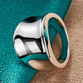 Miniatyrbillede 3 af 5: 925 Sterling Sølv Stjerne Ring Glat Størrelse 6-10 Mode Smykker 8
