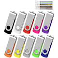 Pikkukuva 1 / 3: 1 Gt:n USB-muistitikku, 10 kappaleen pakkaus, ensiluokkainen USB2.0 Classic Swivel USB 1 Gt:n muistitikku, kynämuisti, muistitikku, irtolevy