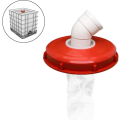 Miniatyrbilde 4 av 5: Ibc Regnfilterdeksel, Vaskbar Nylon Ibc Filter, Ibc Lokkfilterdeksel 163mm/245mm Rød Ibc Regnvannstank