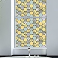 Miniatyrbild 3 av 5: Fönsterfilm i Anpassad Storlek, Färgat Glas, Frostat Mosaik, Solfångare, Färgtryck, Statisk Fästning, Dekal för Heminredning