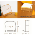 Miniatyrbillede 2 af 5: Sød natlampe Toast Brød LED natlampe med genopladelig og timer, bærbar soveværelse